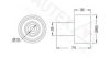 AUTEX 651768 Deflection/Guide Pulley, timing belt